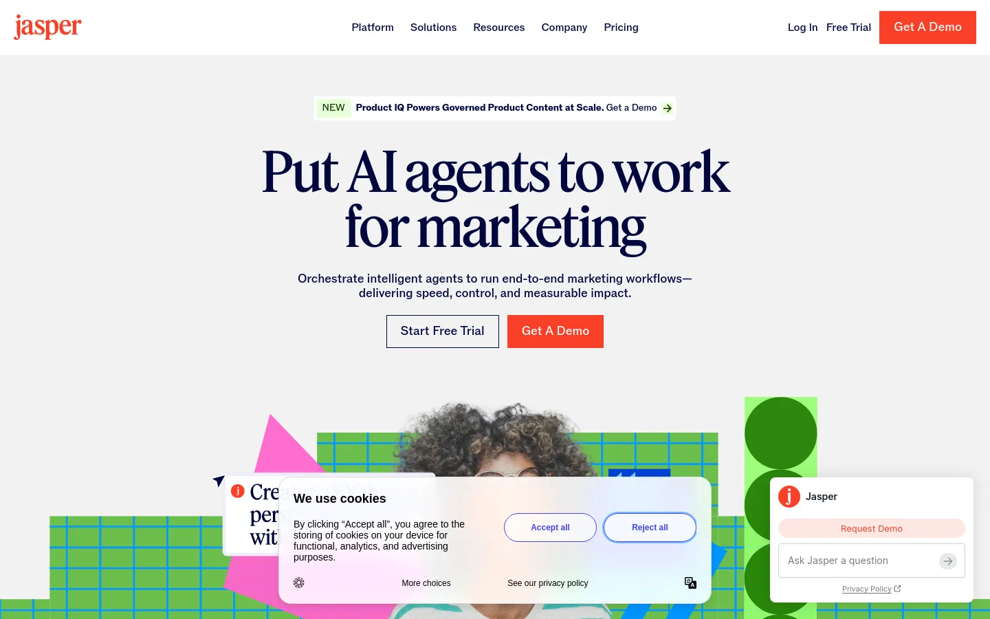 Jasper product screenshot