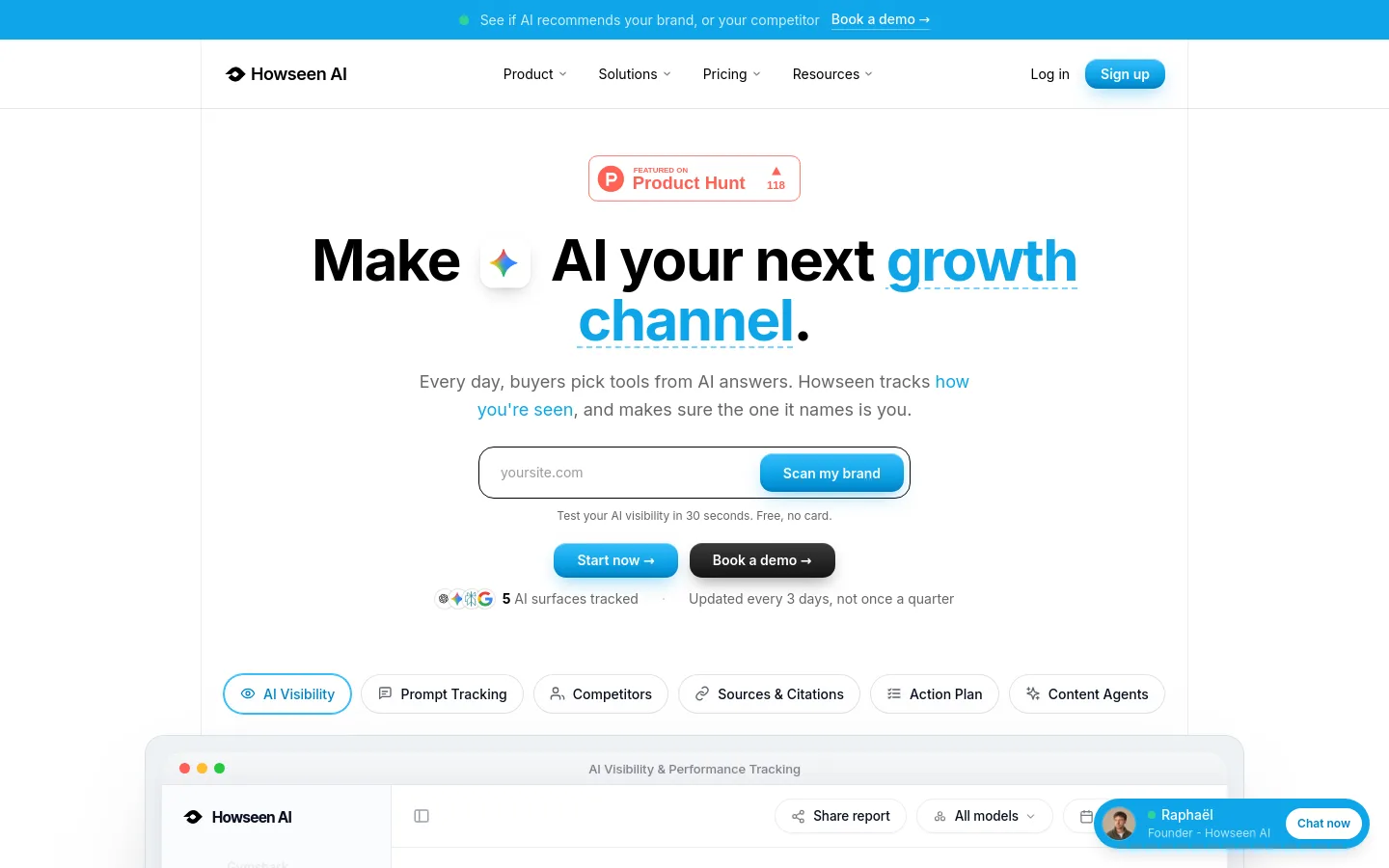Howseen AI product screenshot