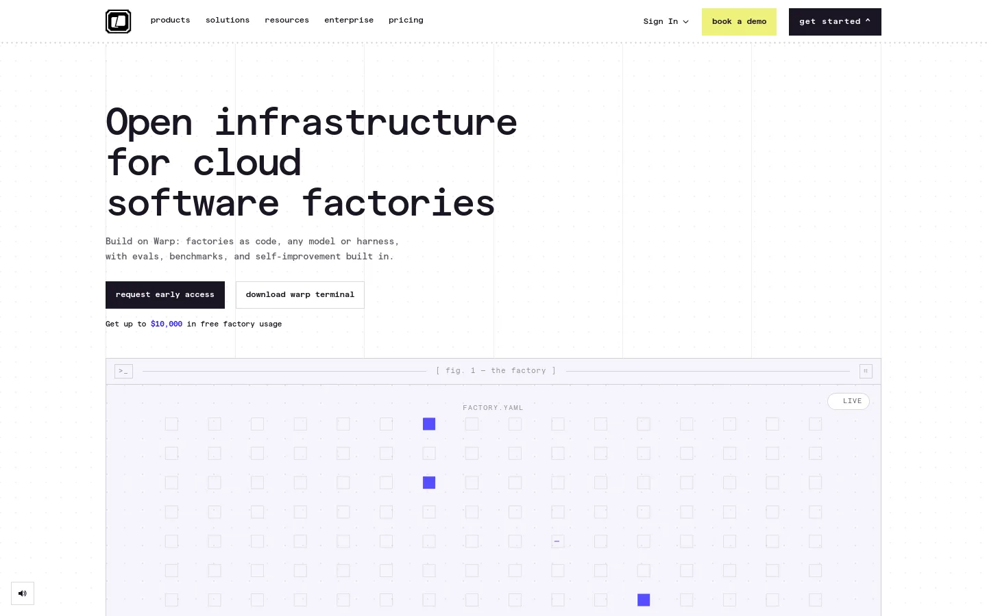 Warp product screenshot
