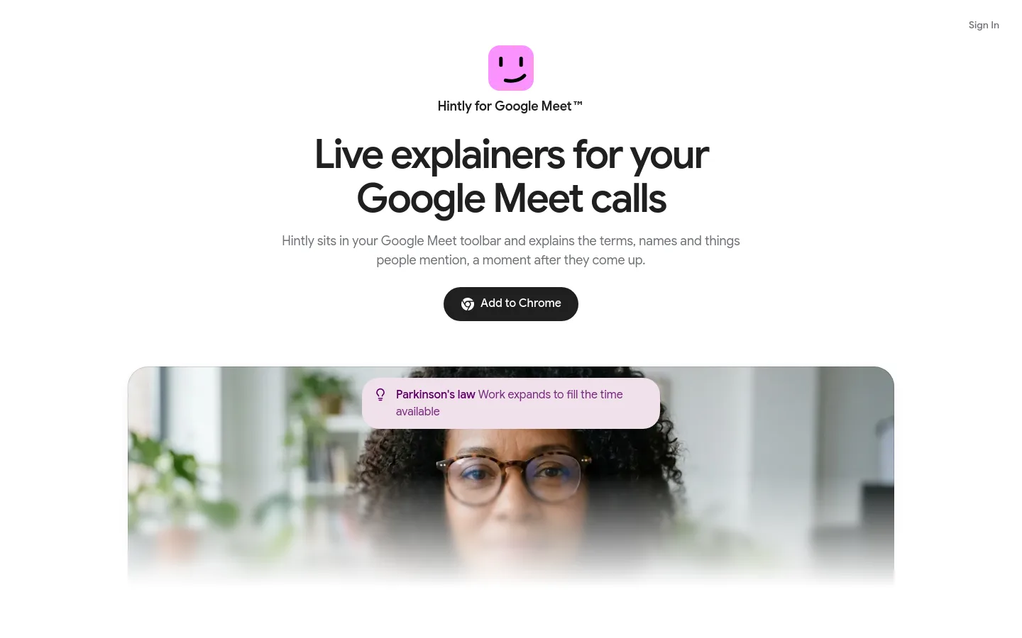 Hintly product screenshot