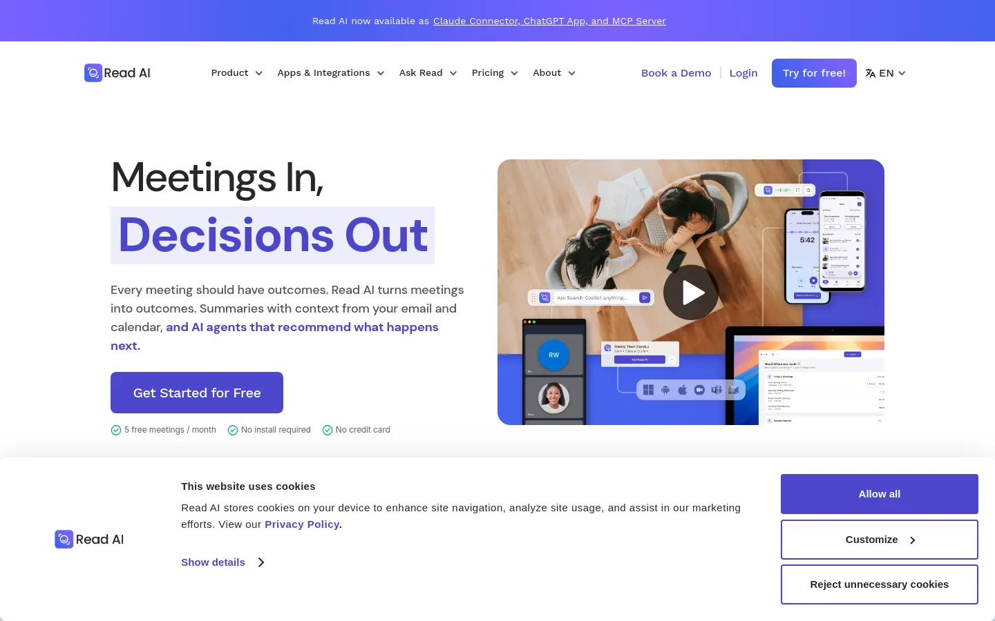 Read AI product screenshot