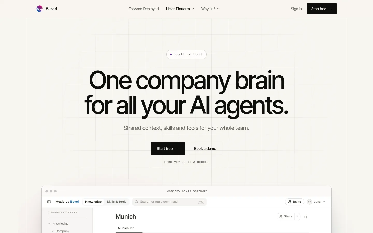 Hexis product screenshot