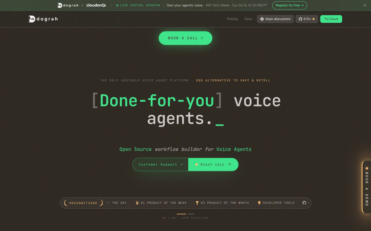 Dograh product screenshot