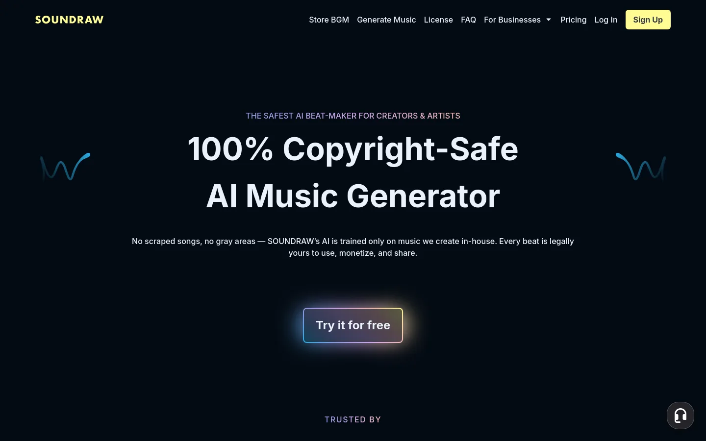 SOUNDRAW product screenshot