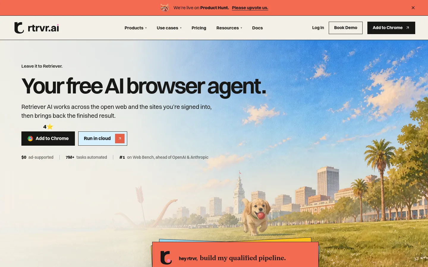 Retriever AI product screenshot