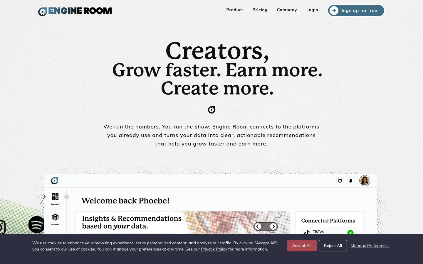 Engine Room Media product screenshot