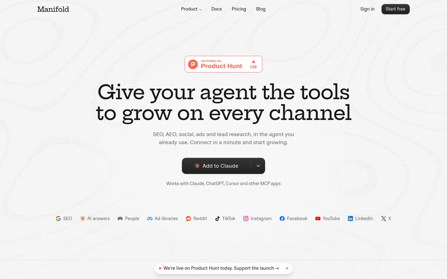 Manifold product screenshot