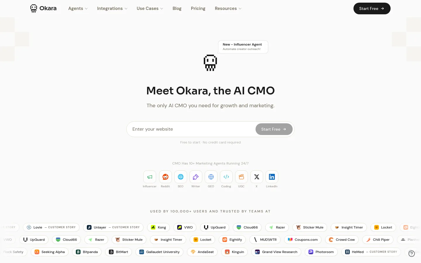 Okara AI CMO product screenshot