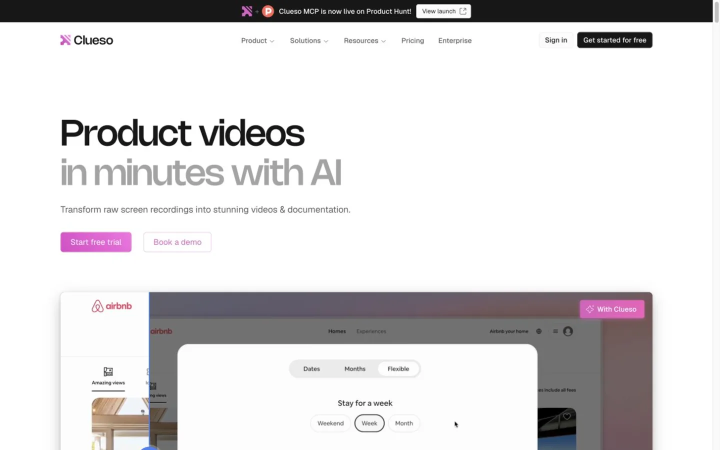 Clueso product screenshot