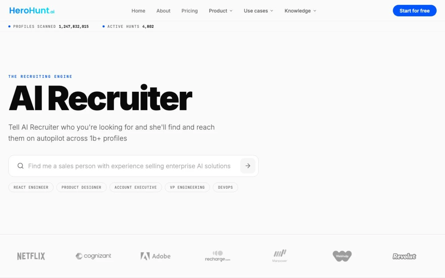HeroHunt.ai product screenshot