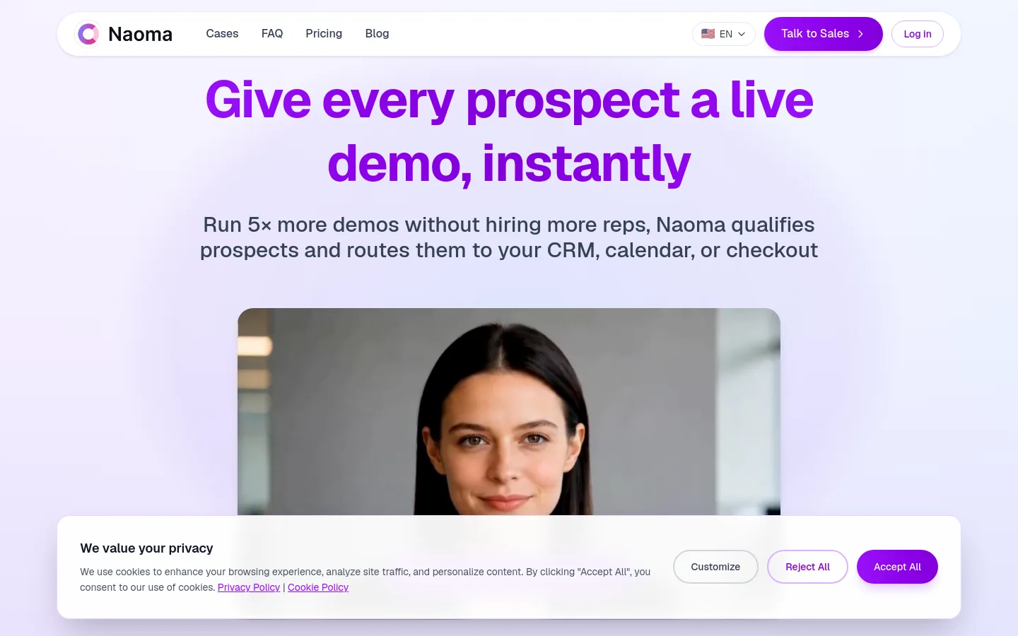 Naoma product screenshot