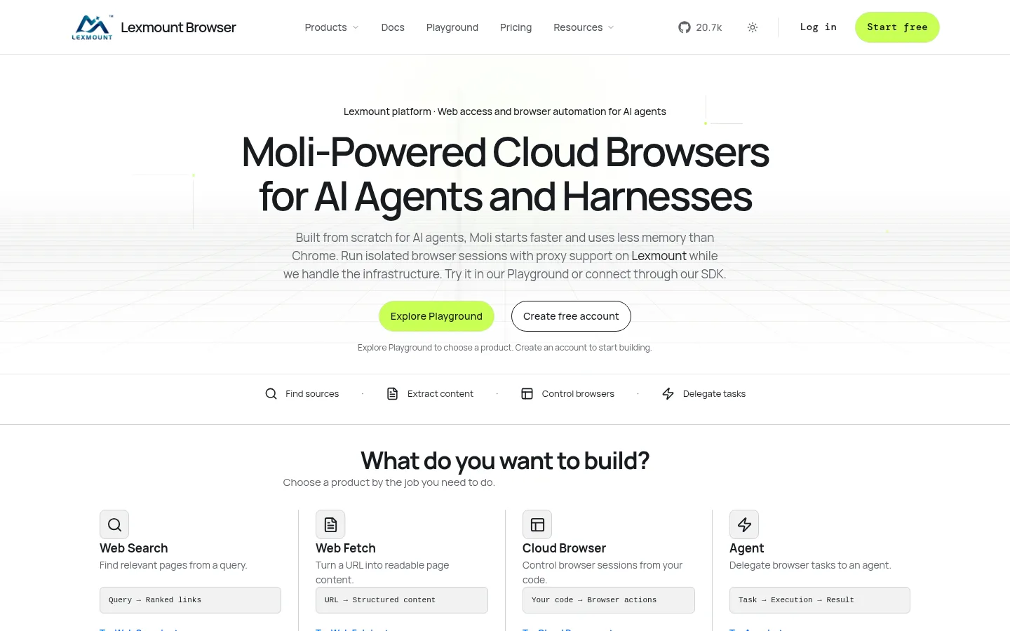 Lexmount Browser product screenshot