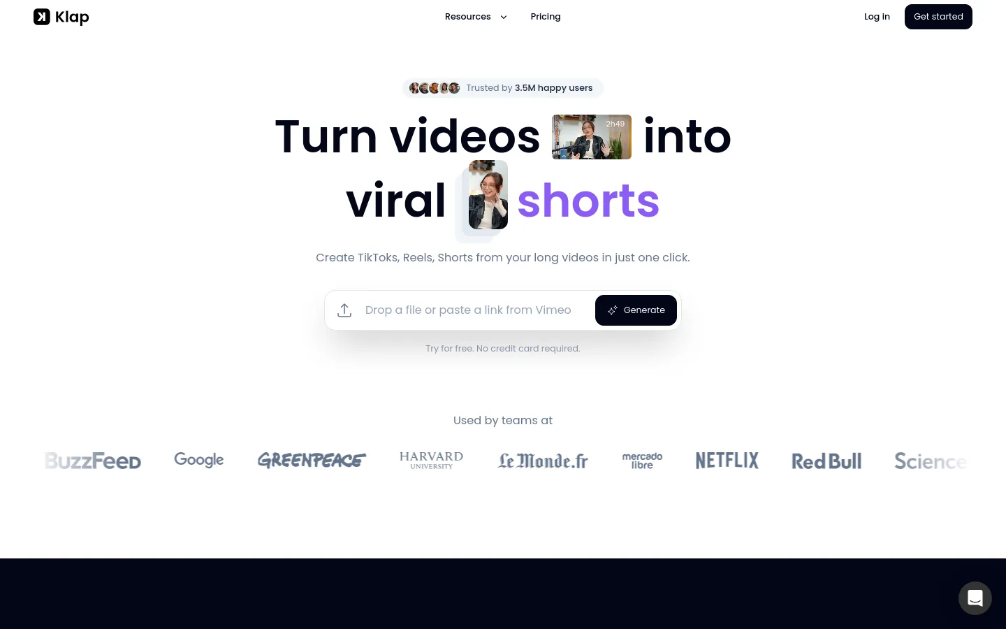 Klap product screenshot