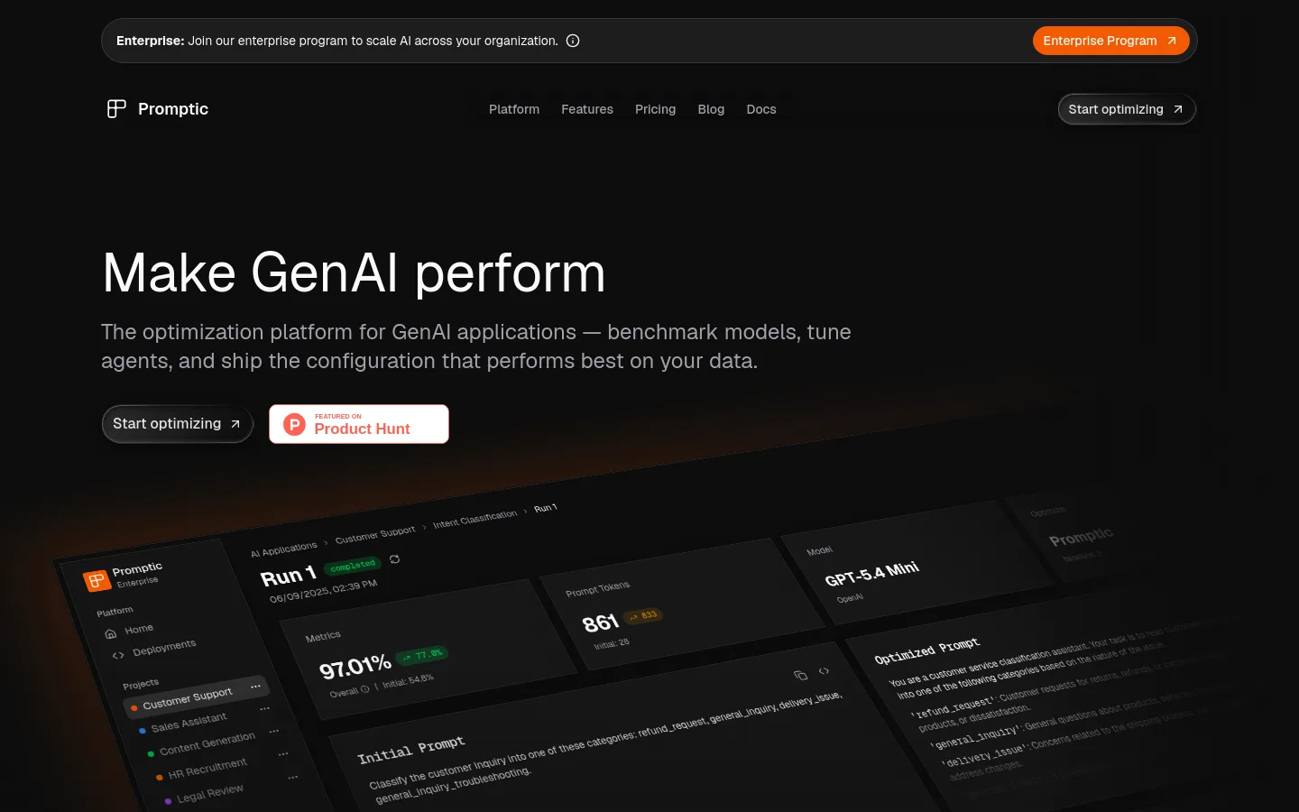 Promptic product screenshot