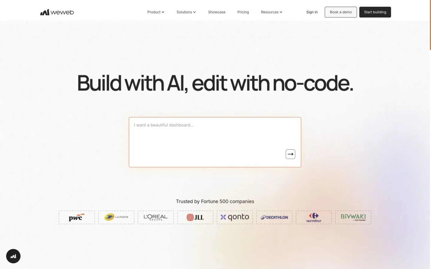 WeWeb product screenshot