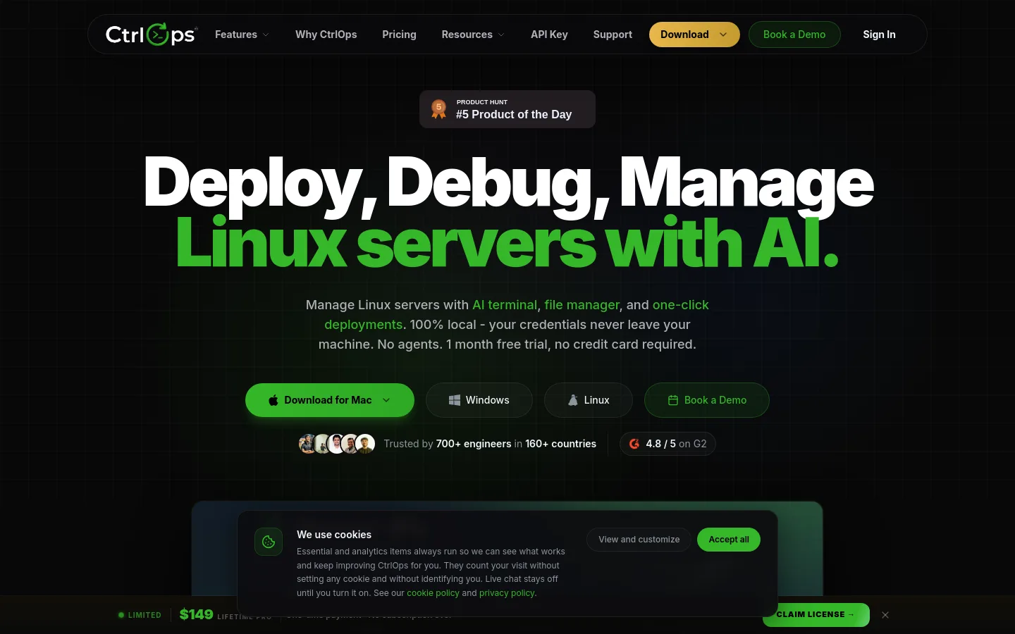 CtrlOps product screenshot