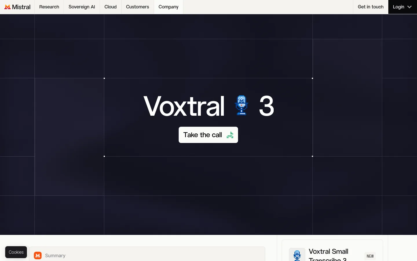 Voxtral 3 product screenshot