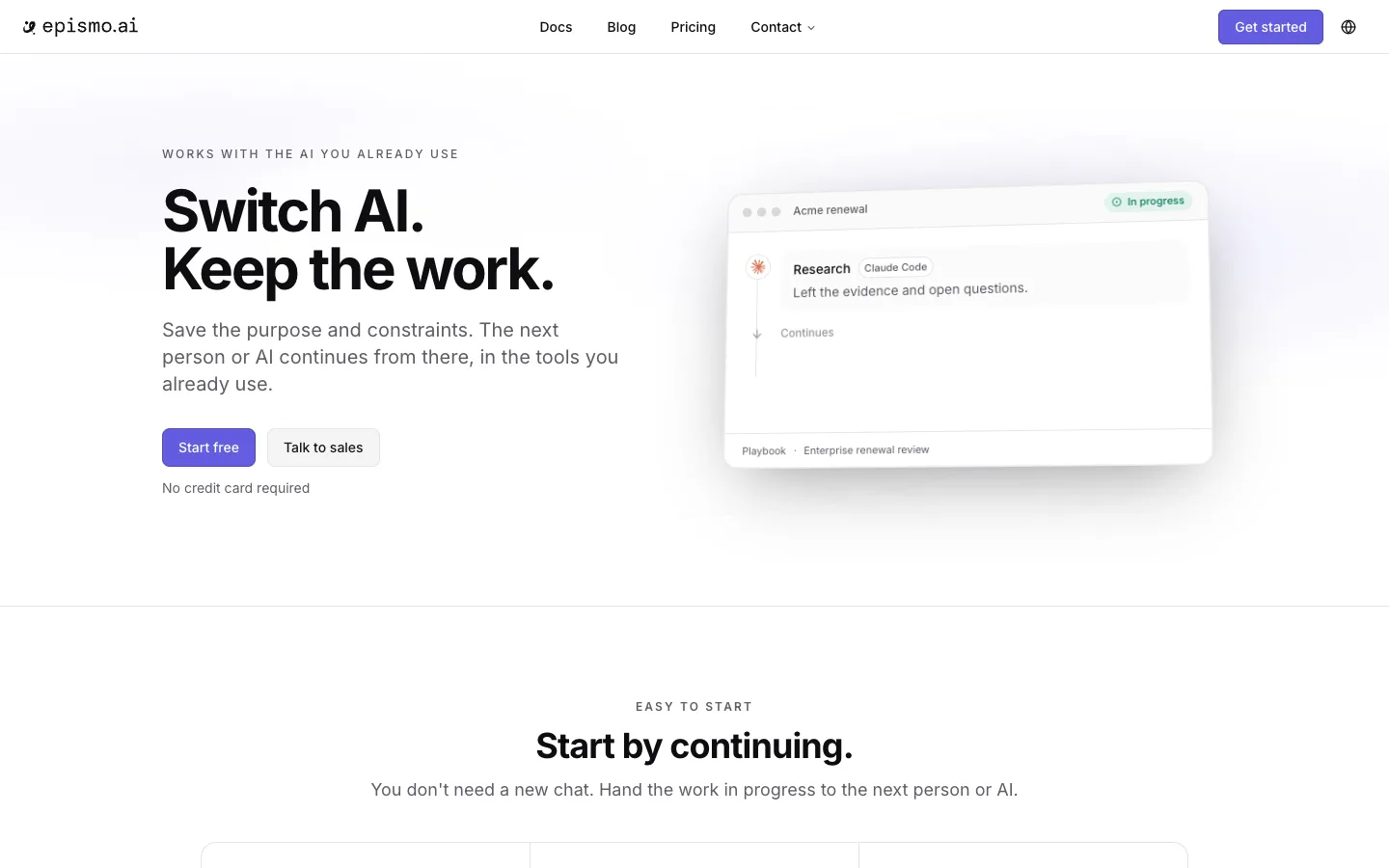 Epismo product screenshot