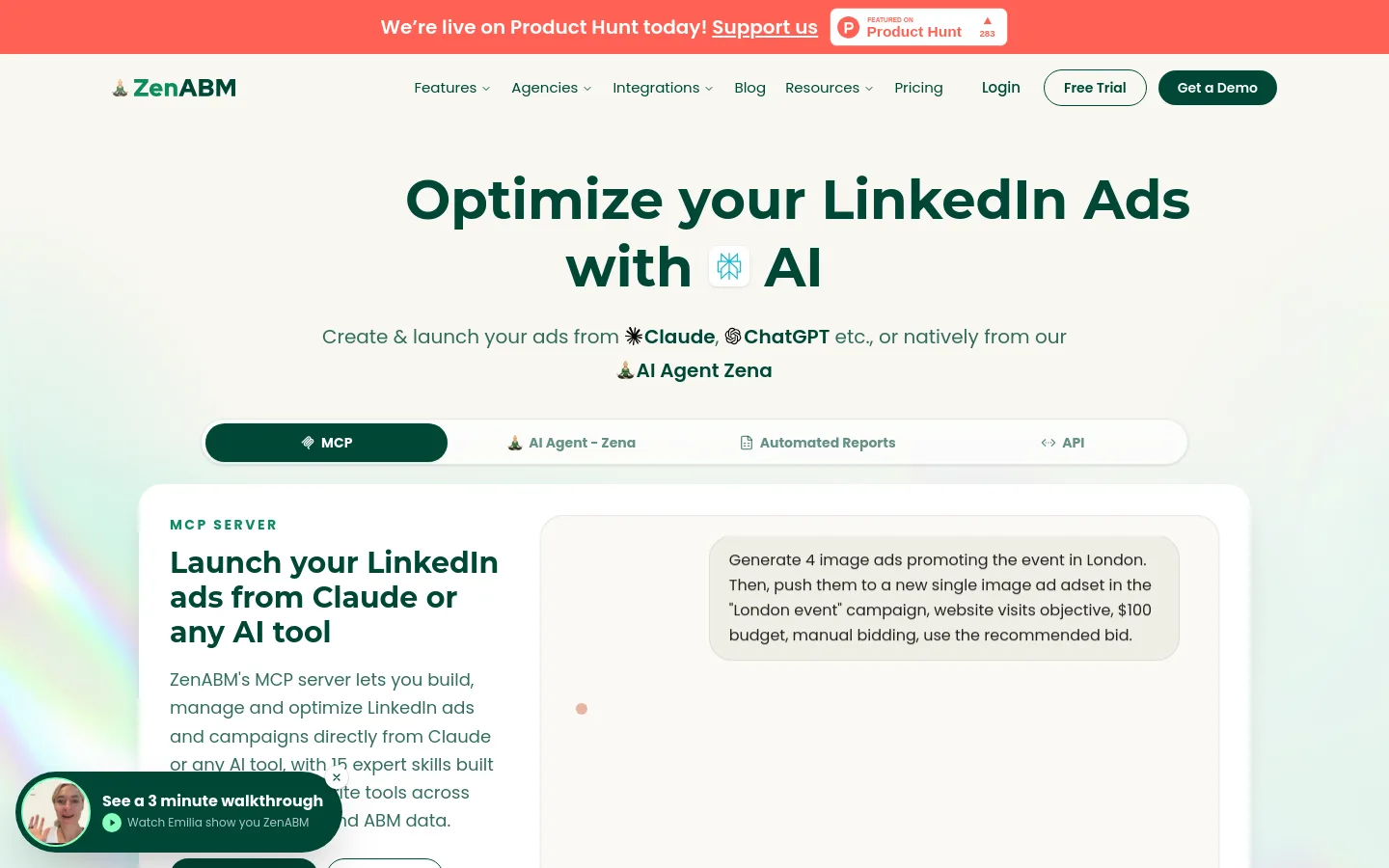 ZenABM product screenshot