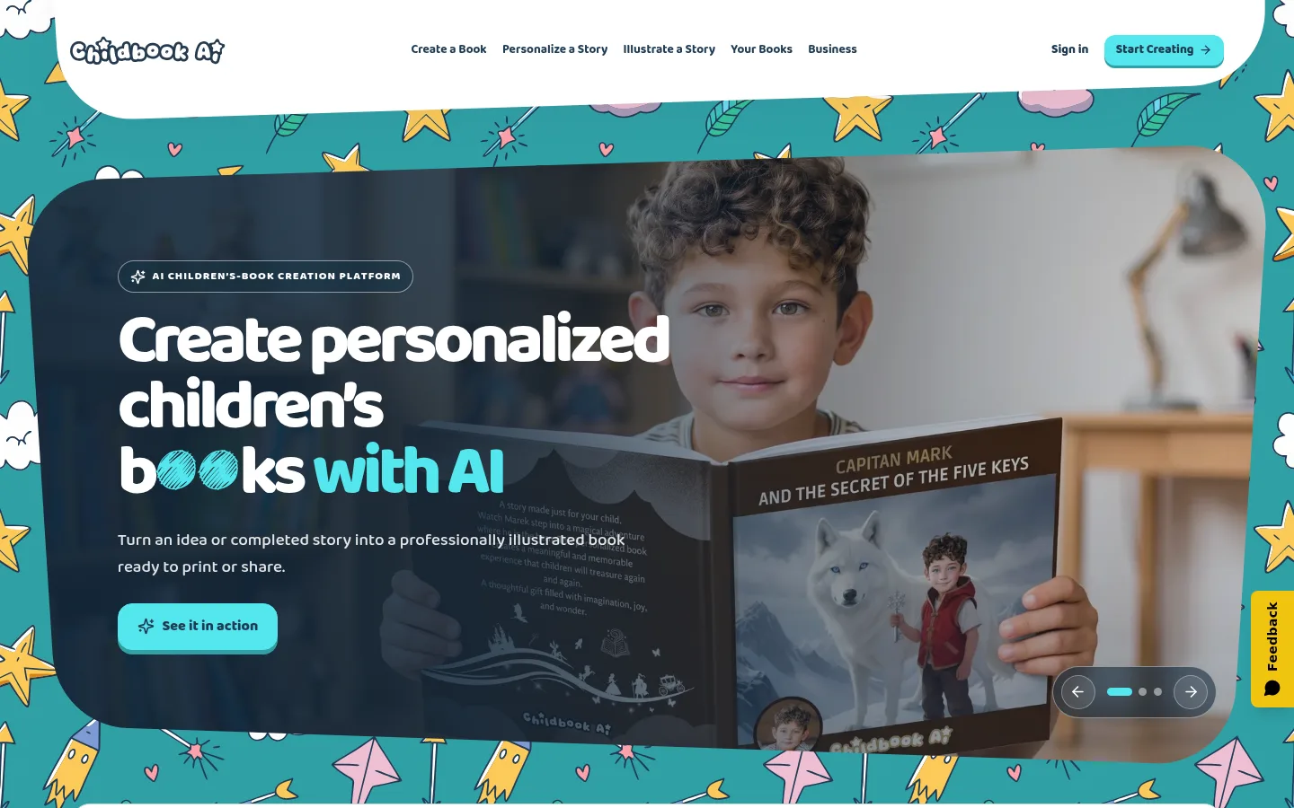 Childbook.ai product screenshot