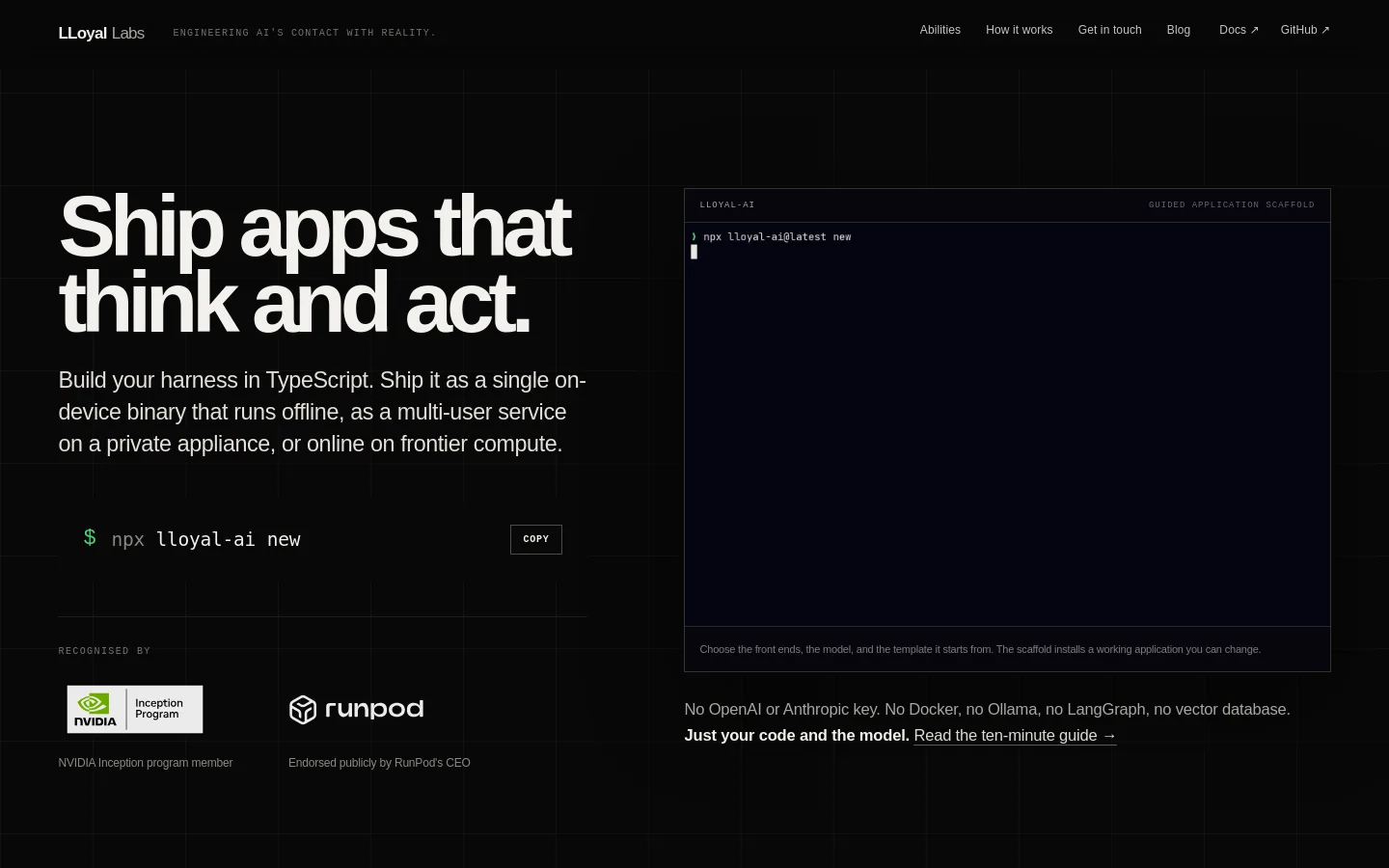 Lloyal product screenshot