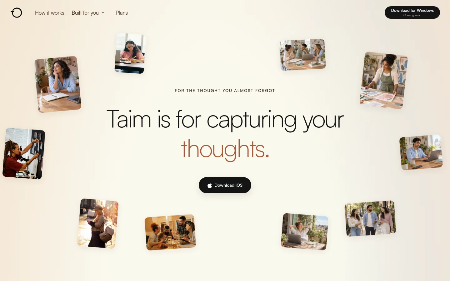 Taim product screenshot