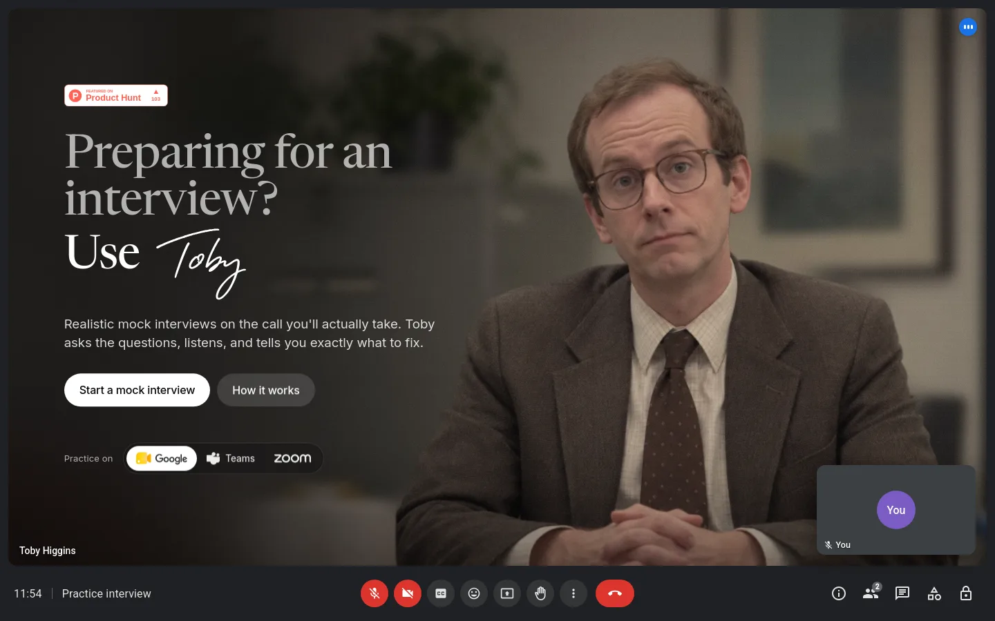 Toby product screenshot