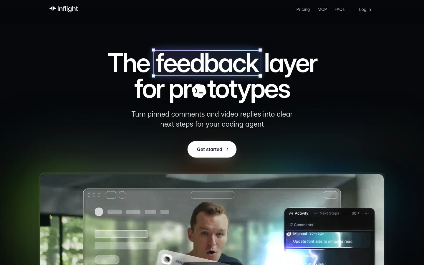 Inflight product screenshot