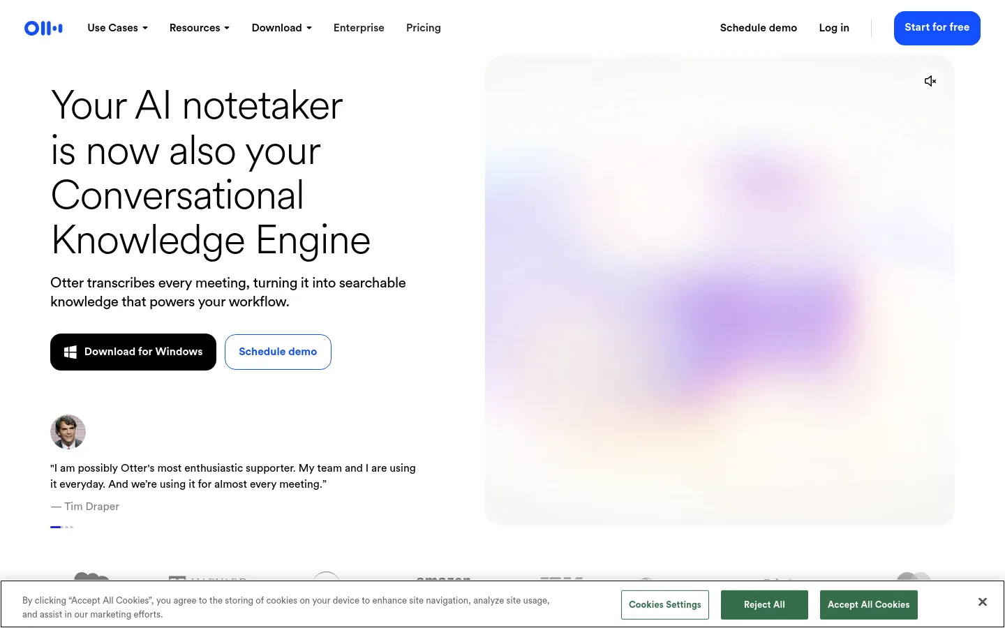 Otter.ai product screenshot