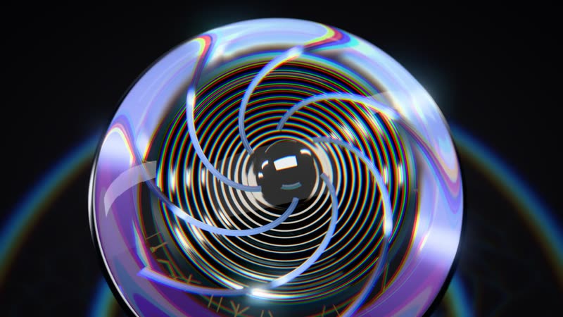 Glass Product Render style: Aura — Hear the Light