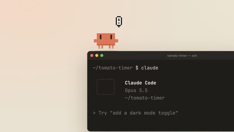 Living Screencast style: Clawd Moves In