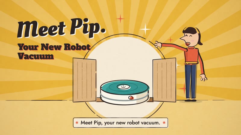 Mid-century Cartoon style: Meet Pip
