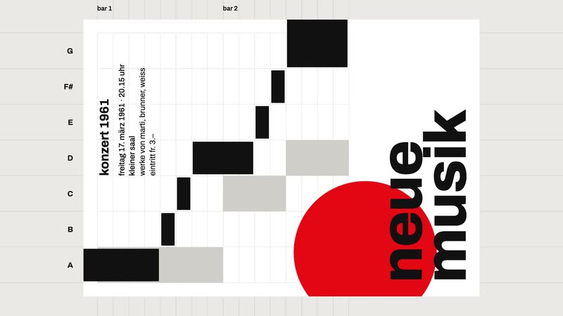 Swiss Motion Graphics style: Five Rules for a Poster