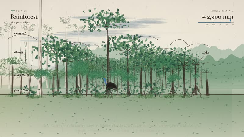 Watercolor Brush style: Follow the Rain